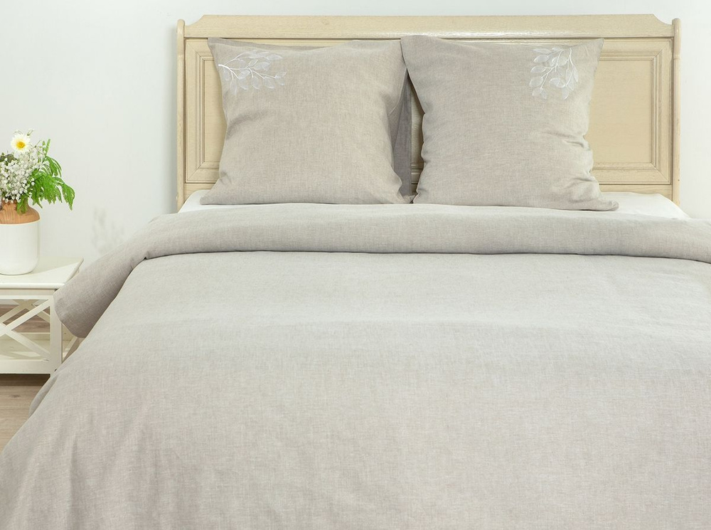 Оршанский льнокомбинат Комплект постельного белья, 2-x спальный, наволочки 70x70  #1