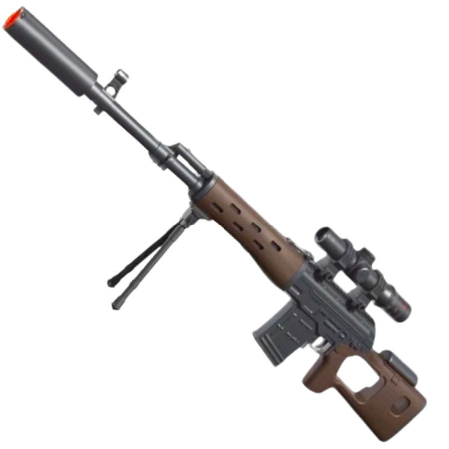 Снайперская винтовка детская SVD автомат с орбизами пистолет детский с пульками orbeez светится при стрельбе #1
