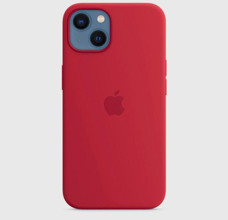 Силиконовый чехол Soft Touch на iPhone (Айфон) 15 (с логотипом), красный  #1