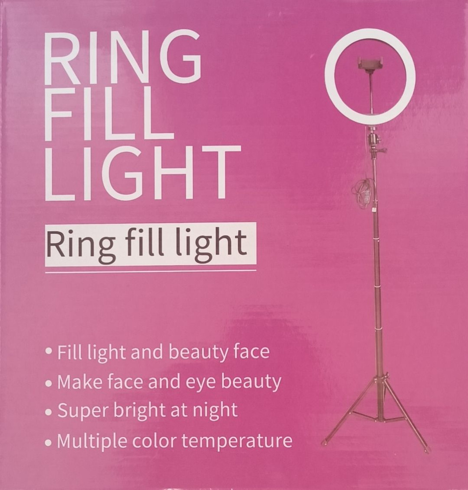 Кольцевой светильник RING FILL LIGHT 26 СМ,кольцевая лампа с Bluetooth пультом,штативом, держателем для #1