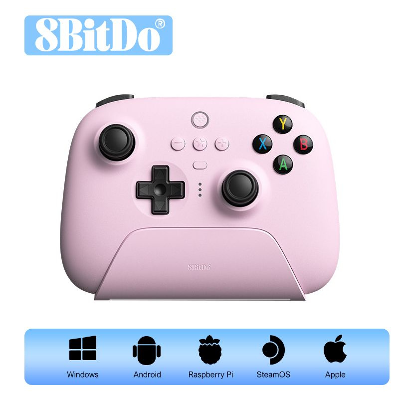 Геймпад 8BitDo Ultimate 2.4G Controller розовый для Android, iOS, PC #1
