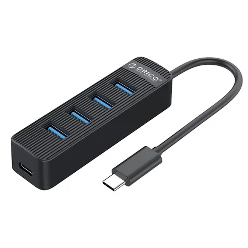 USB-концентратор ORICO 4 USB-A 3.0 черный (ORICO-TWC3-4A-BK-EP) #1