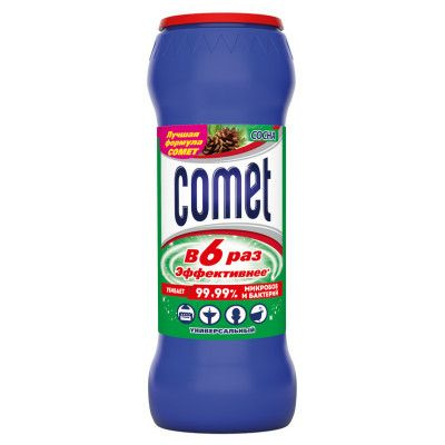Comet порошок универсальный двойной эффект с ароматом сосны / для очистки различных поверхностей на кухне, #1