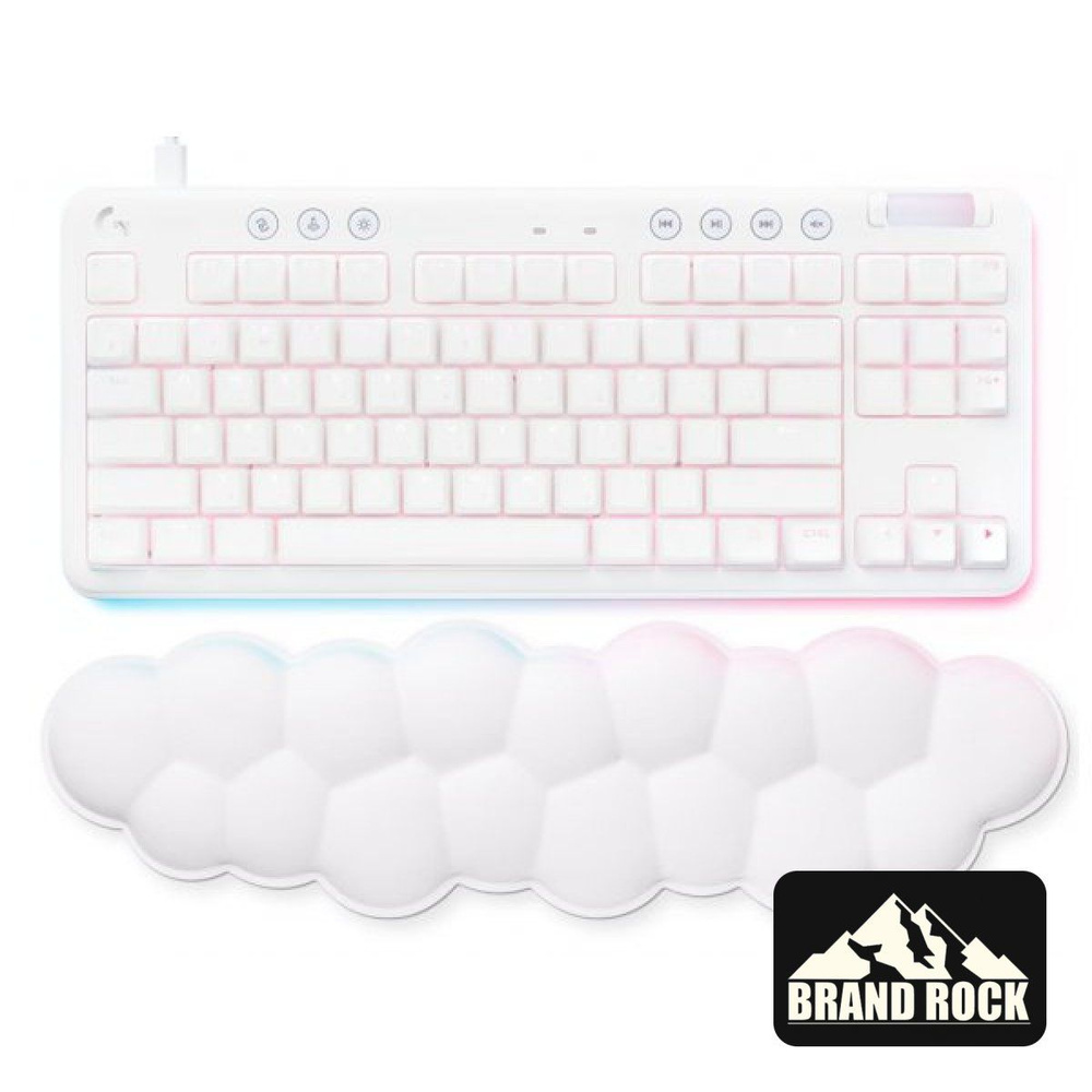 Logitech G Игровая клавиатура беспроводная G715 TKL Wireless Gaming Keyboard White, (GL Tactile), Русская #1