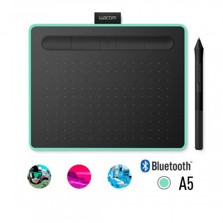 Wacom Графический планшет Intuos Medium Bluetooth Pistachio, формат A5 #1