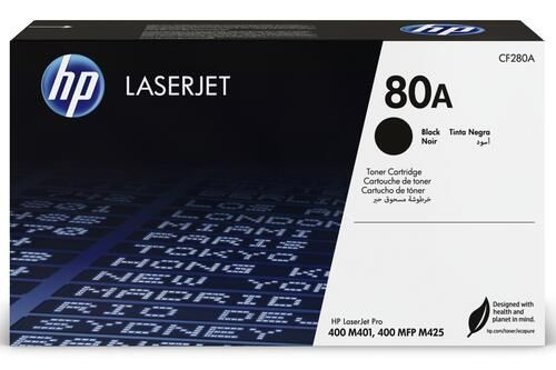 Картридж лазерный HP 80A (CF280A) черный, с чипом оригинальный, 2560 стр, 1 шт  #1