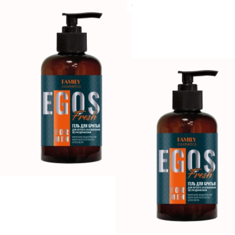 Family Cosmetics Гель для бритья Fresh Egos for men , 285мл, 2 шт #1