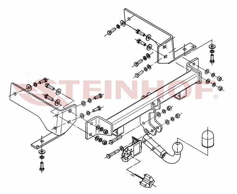 Фаркоп на Chevrolet Captiva 2006-2013 (паспорт и сертификат в комплекте)(без электрики) Steinhof.C-255 #1