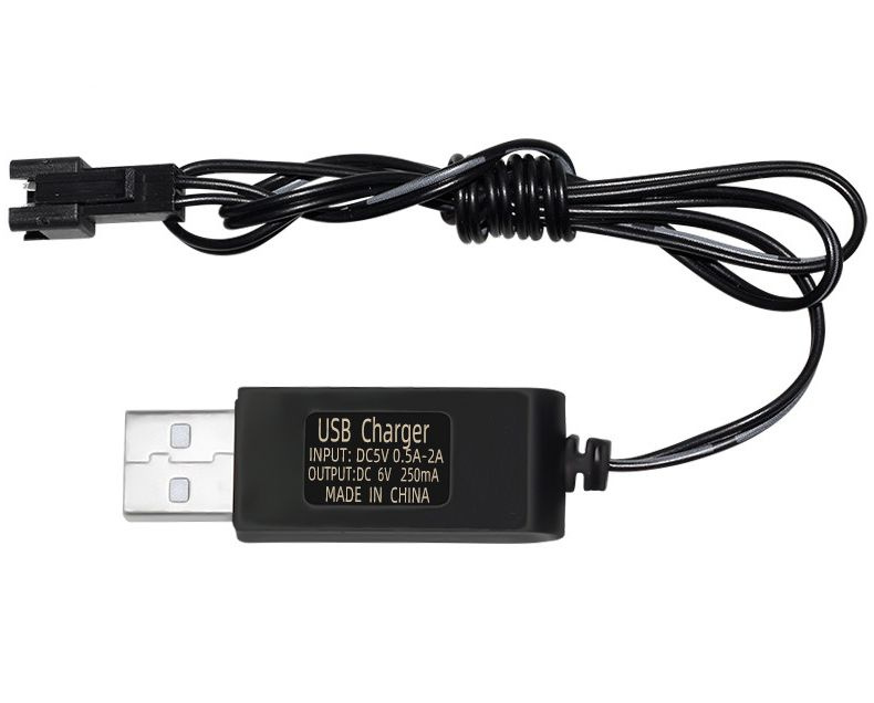 Зарядное устройство для радиоуправляемых игрушек USB 6.0V разъем SM2.54  #1