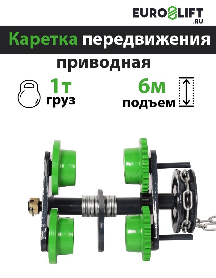 Каретка для тали 1т 6м EURO-LIFT #1