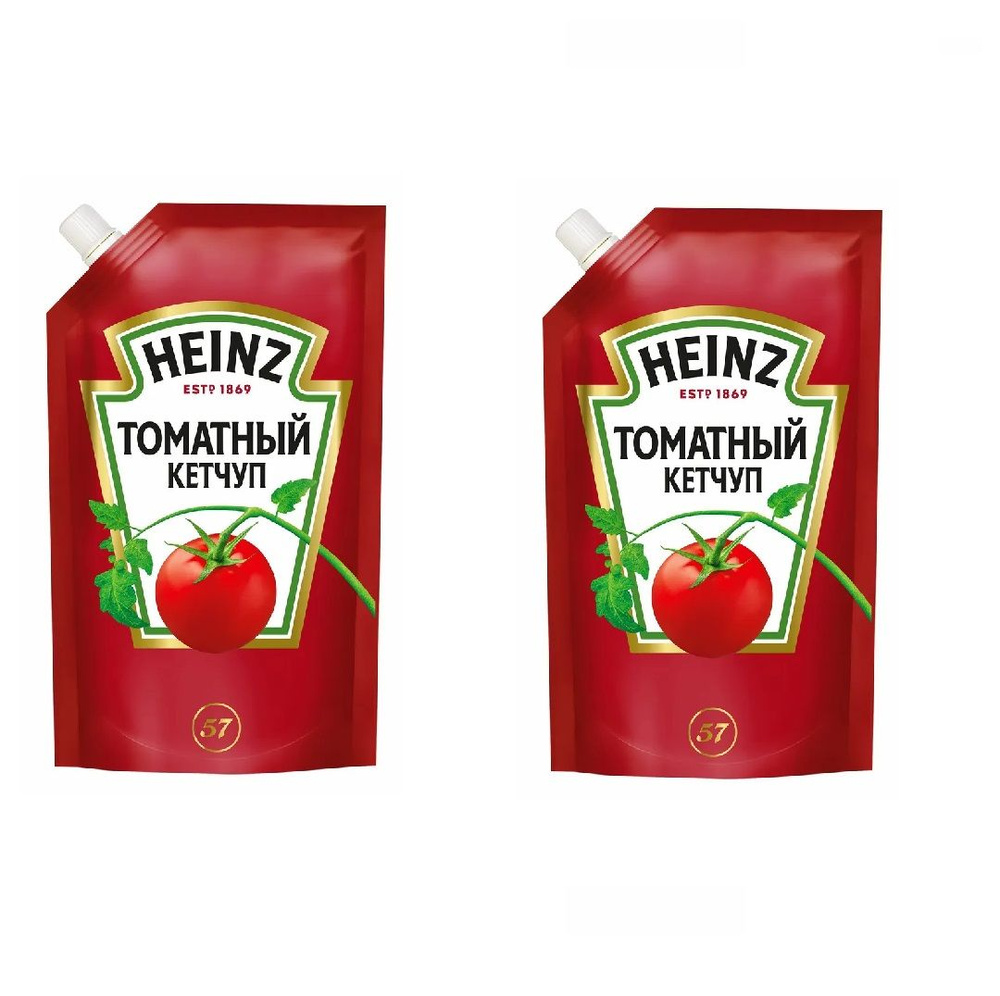 Heinz Кетчуп Томатный, дой-пак, 320 гр, 2 шт #1