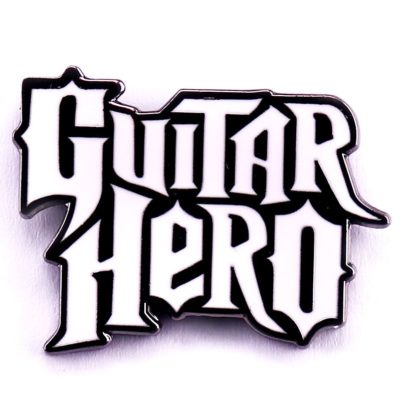 Значок металлический на рюкзак, сумку - Guitar Hero #1