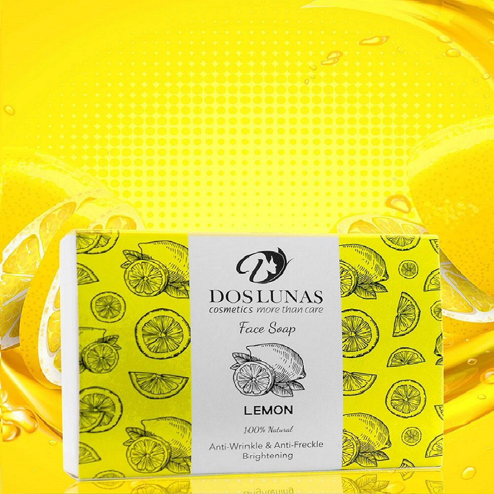 Косметическое мыло для лица и тела DOS LUNAS с лимоном 100 г очищение для всех типов кожи  #1