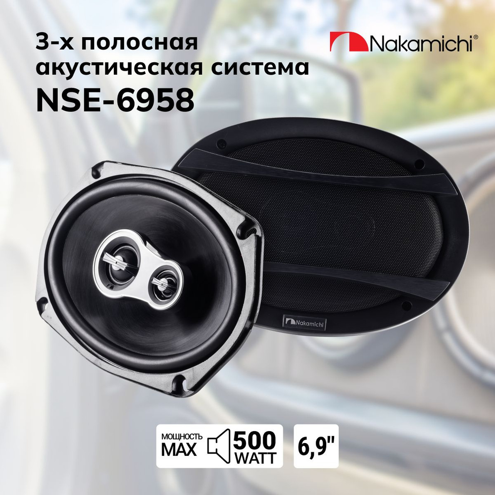 Автоакустика Nakamichi NSE-6958 / 6x9 см / 500Вт #1