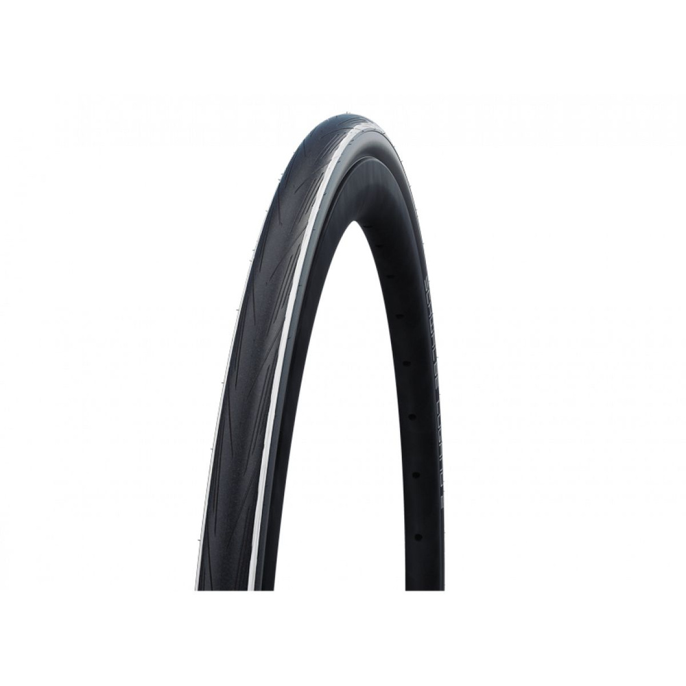 Покрышка велосипедная SCHWALBE LUGANO II 700x25C (25-622), 50EPI, слик протектор, антипрокол., черно-белая #1