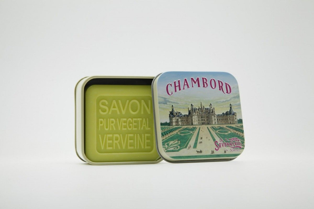 La Savonnerie de Nyons Мыло с вербеной в металлической коробке Шамбор 100 гр. Франция.  #1