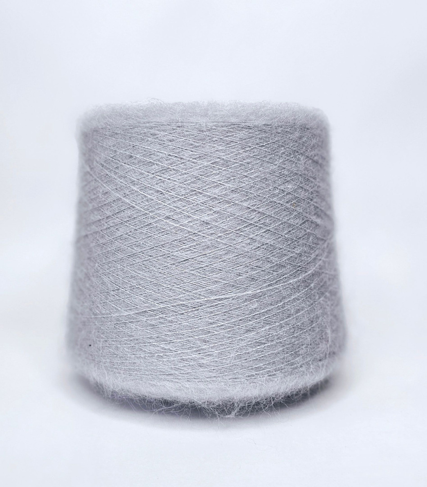 Пряжа для вязания Filcom art Aurora, кид мохер 70% шелк 30%, 850 м в 100 гр (серо-голубой дымчатый) 100 #1