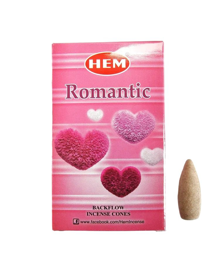 HEM Романтика - 10 шт, ароматические благовония, пуля, стелющийся дым, Romantic - ХЕМ  #1