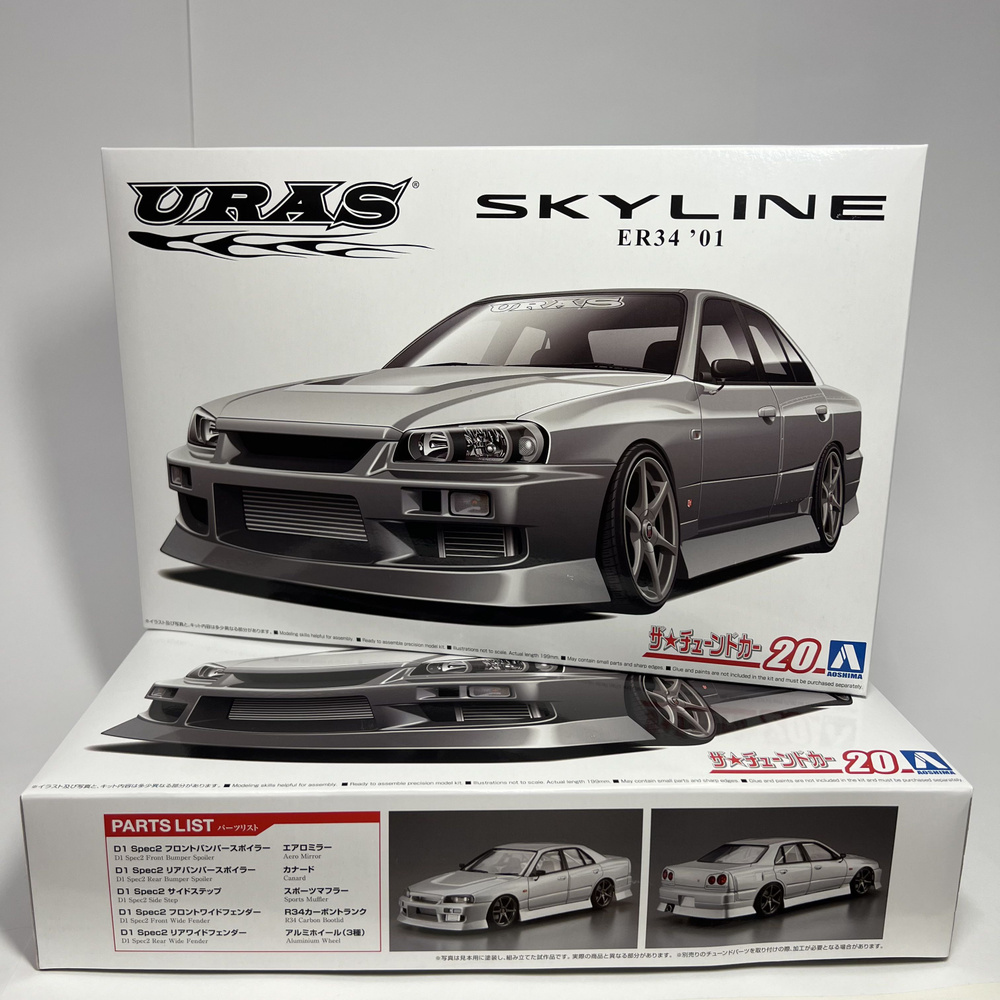 Сборная модель/машинка Aoshima 1/24 Nissan Skyline 25GT-T ER34 Uras арт. 06134  #1