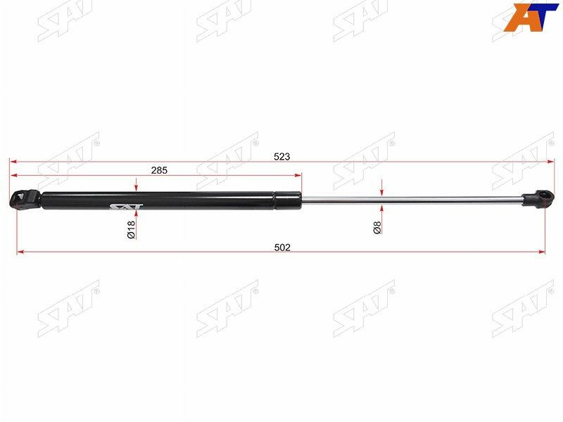 .SAT Амортизатор (Газовый упор) крышки багажника для VOLKSWAGEN PASSAT 00-05/GOLF 97-05/BORA 99-05 (WGN) #1