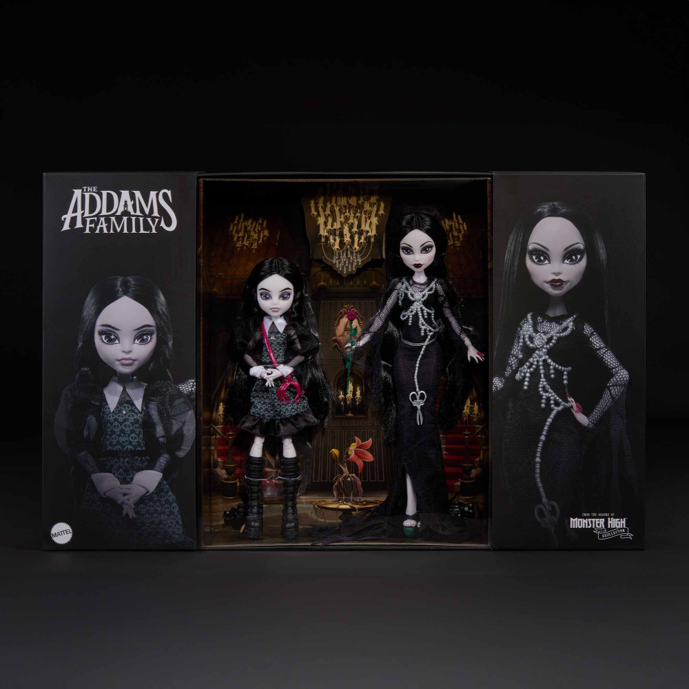 Коллекционная кукла Monster High Skullector Addams Family Doll Two-Pack #1