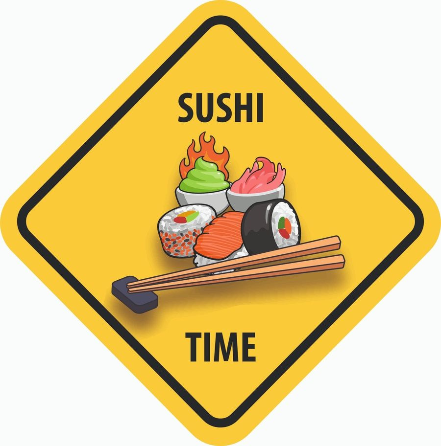 Знак "Sushi time" (35х35 см, постер пластиковый) #1