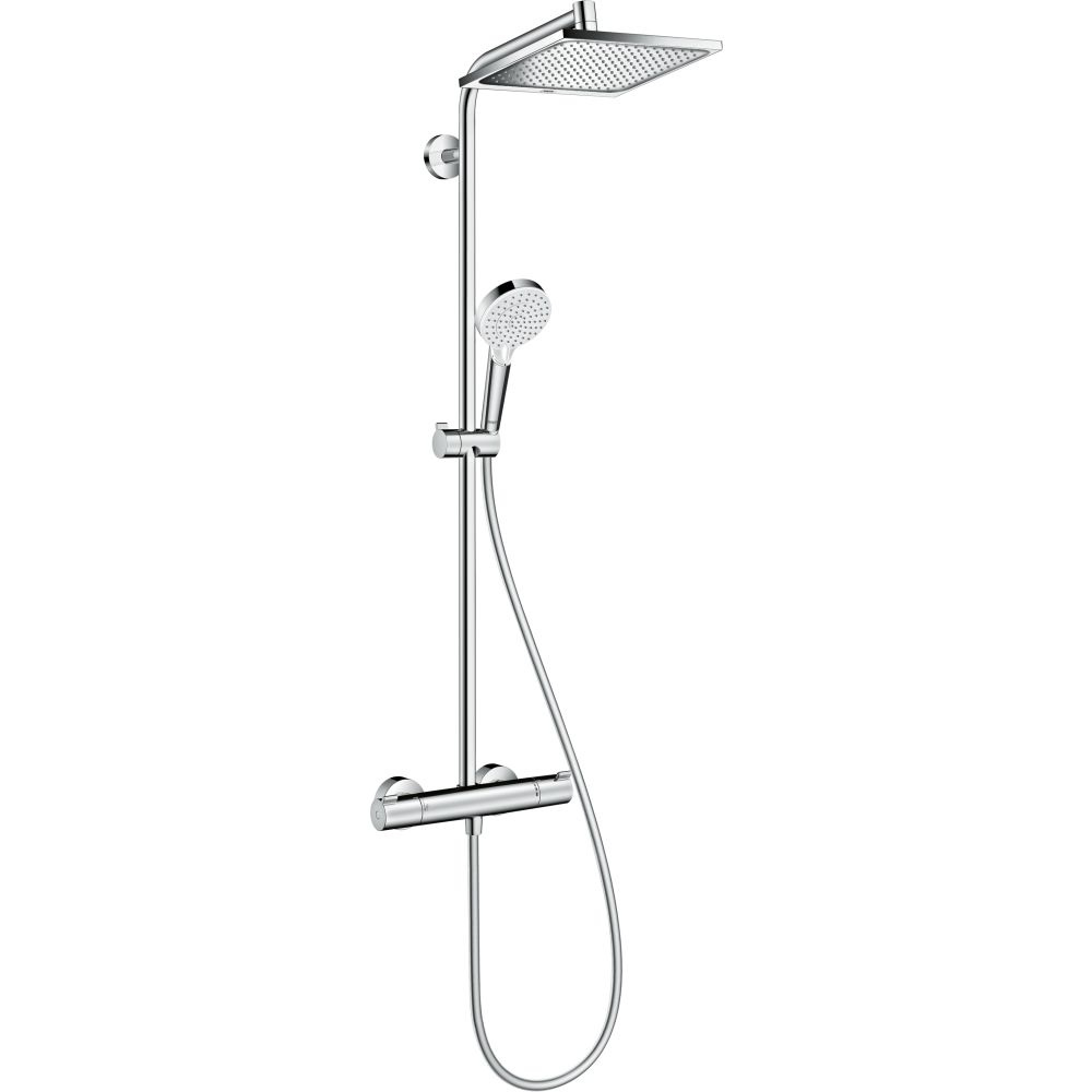 Душевая система hansgrohe Crometta Е 240 1jet с термостатом 27271000, хром  #1