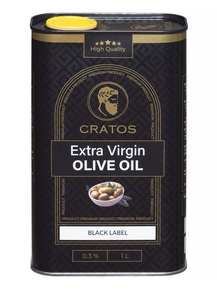 Оливковое масло Cratos Extra Virgin OLIVE OIL 1л,Греция #1