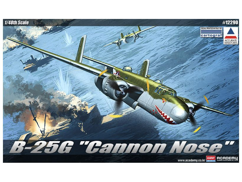 AKD12290 Academy 1/48 Самолет B-25G "Shark Mouth" #1