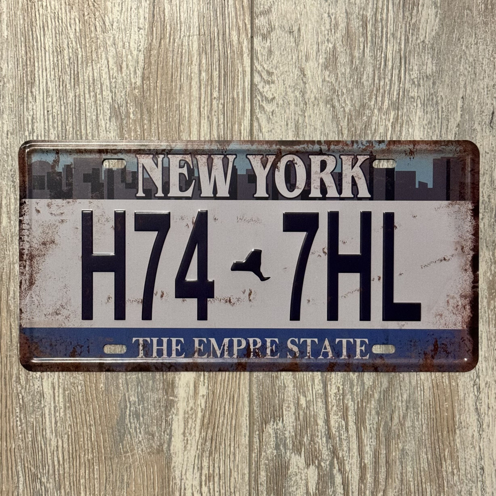 Декоративный номерной знак NY H74-7HL #1