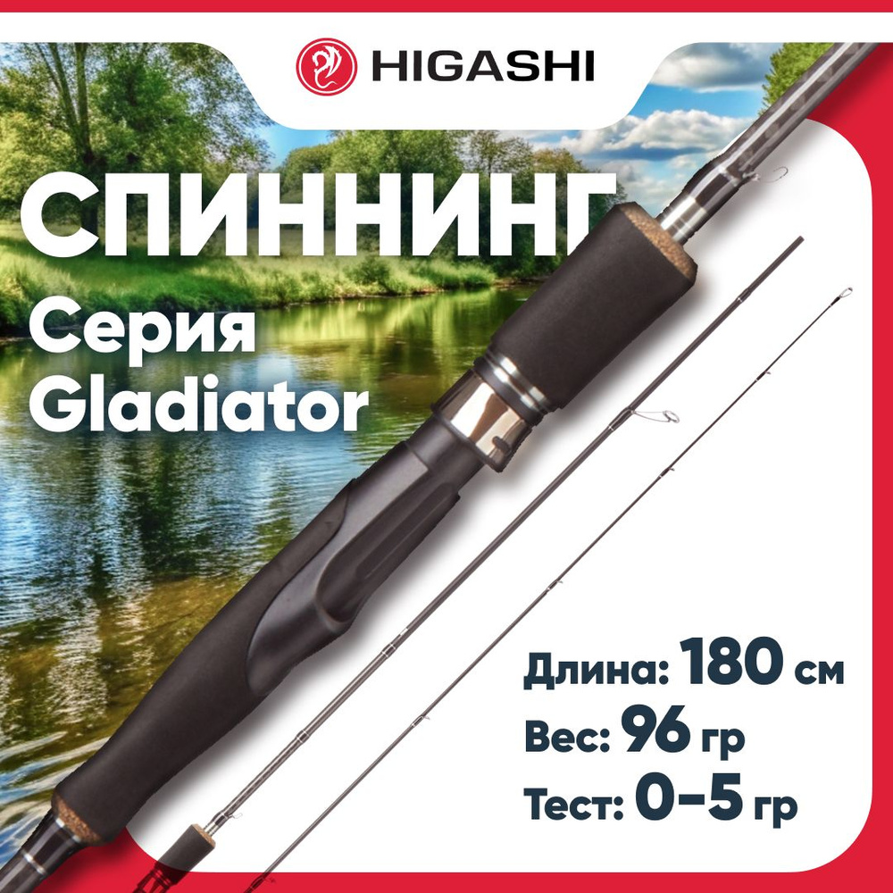 Удилище летнее HIGASHI Gladiator 1,8m 0-5g #1