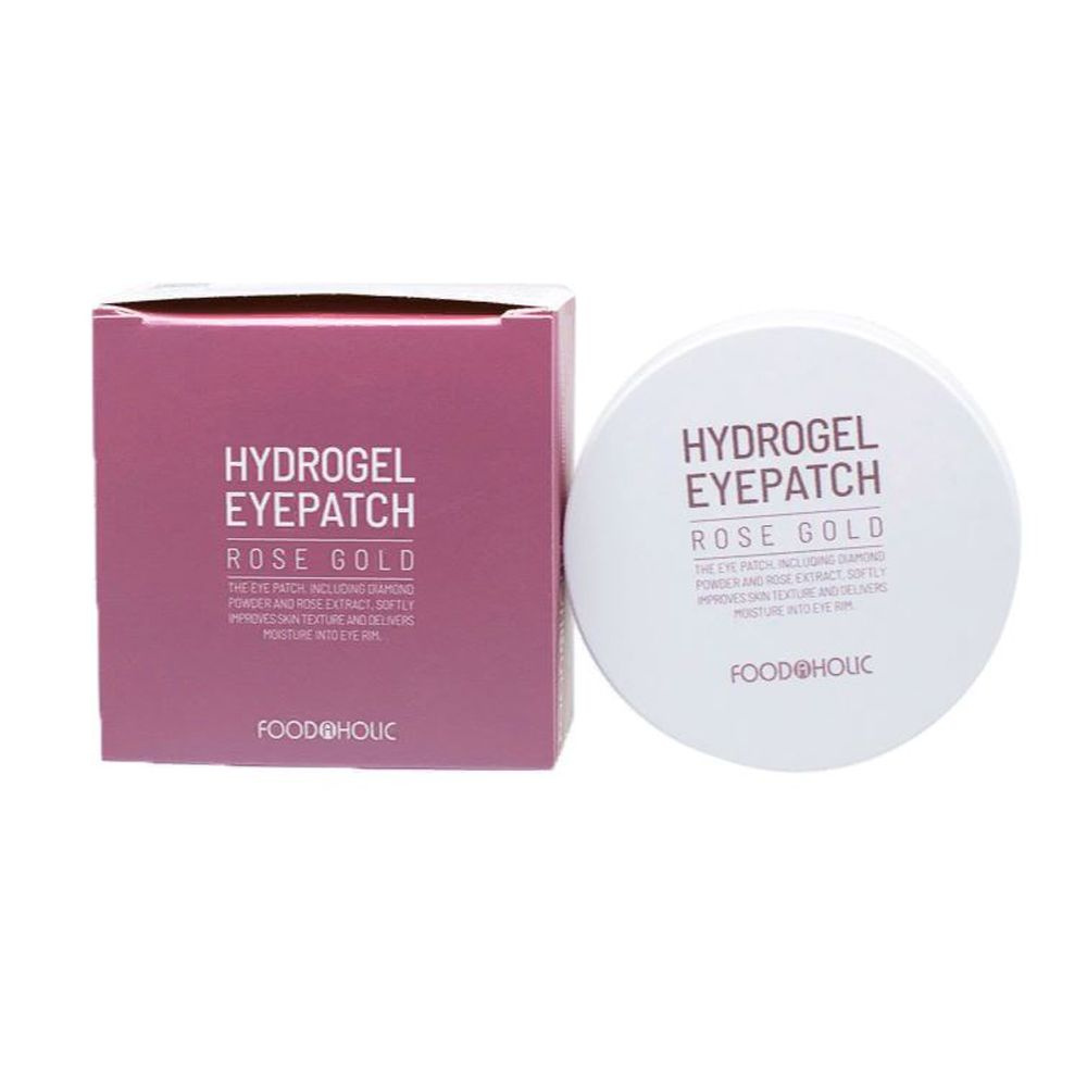 FoodaHolic Патчи для глаз c розовым золотом Hydragel Eyepatch Rose Gold #1