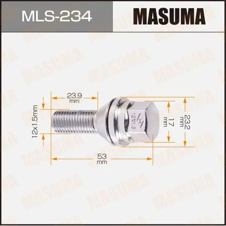 Болт колесный M12x1.5(R) Masuma #1