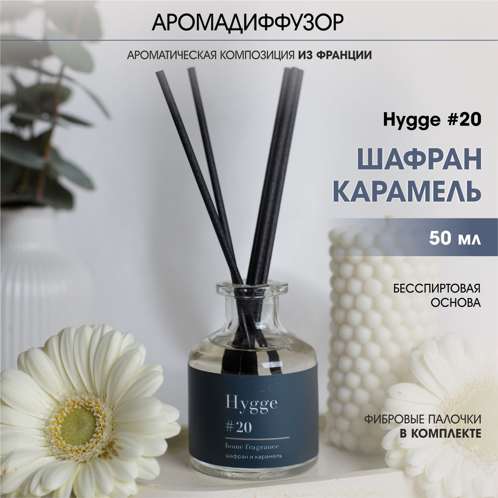 Аромадиффузор Arida Home,50 мл,Hygge 20 Шафран/карамель #1