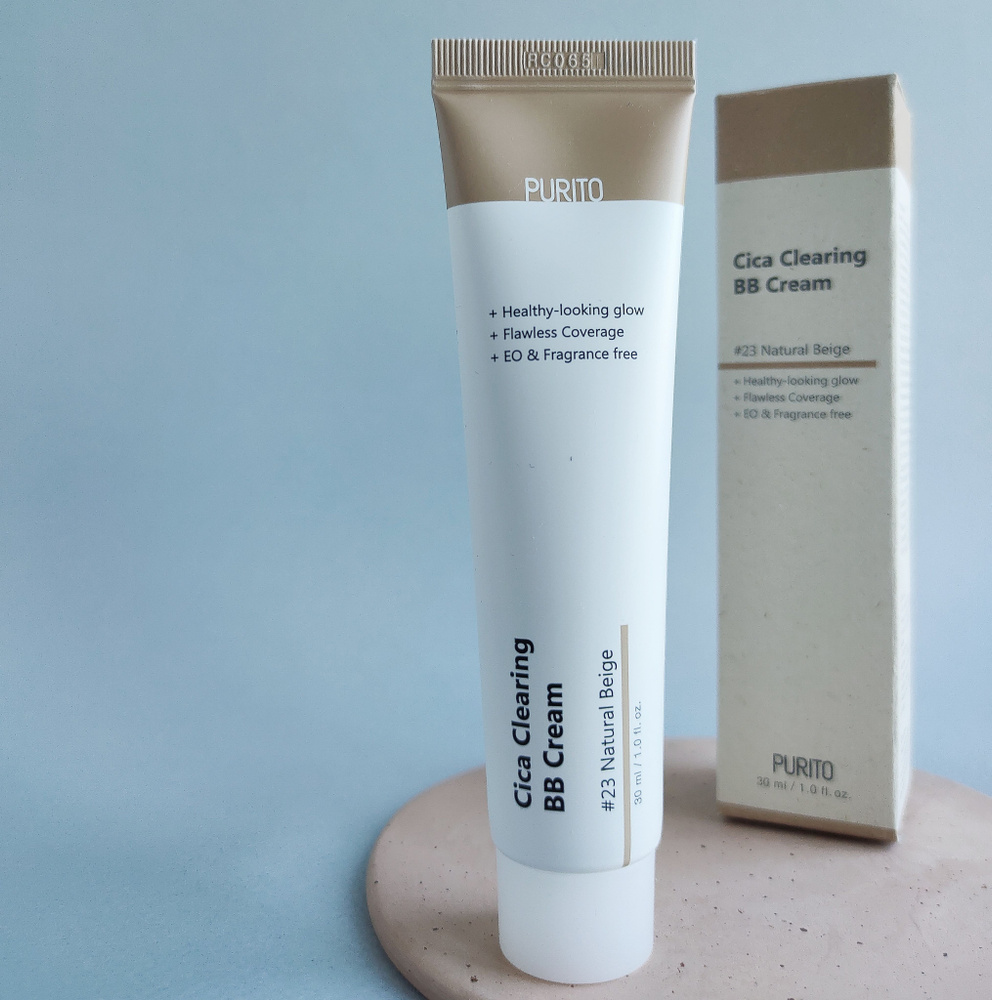 ББ-крем для чувствительной кожи с экстрактом центеллы Purito Cica Clearing BB cream №23 Natural Beige #1