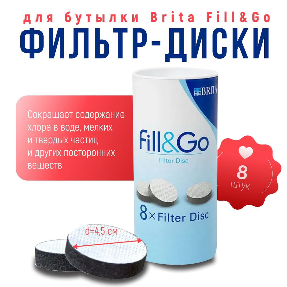 Картридж сменный фильтрующий ДЛЯ Brita Fill & Go (диски) #1