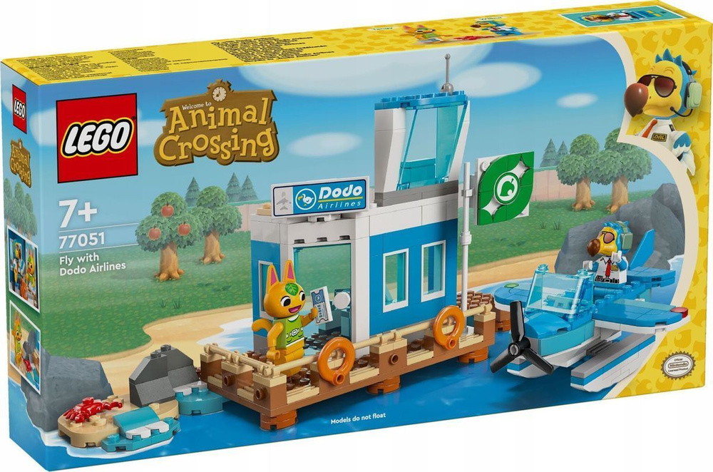 Конструктор LEGO Animal Crossing "Летайте с авиакомпанией Додо", 292 деталей, возраст от 7+, 77051  #1