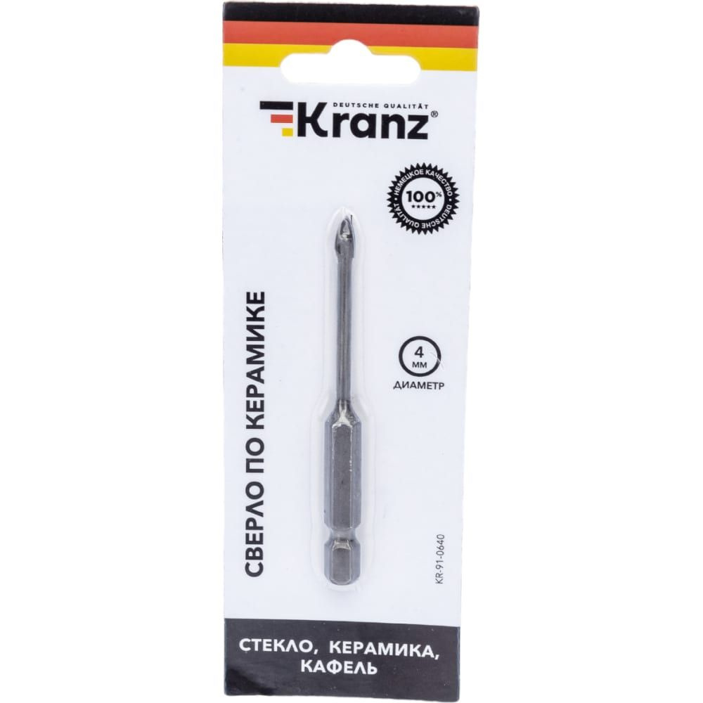 Сверло по стеклу и керамике KRANZ KR-91-0640 #1