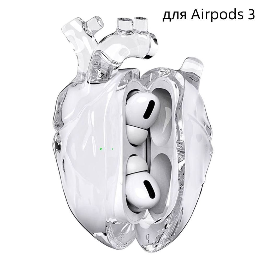 Для Airpods 3/pro/pro2 защитный чехол из жидкого силикона в форме сердца на Хэллоуин  #1