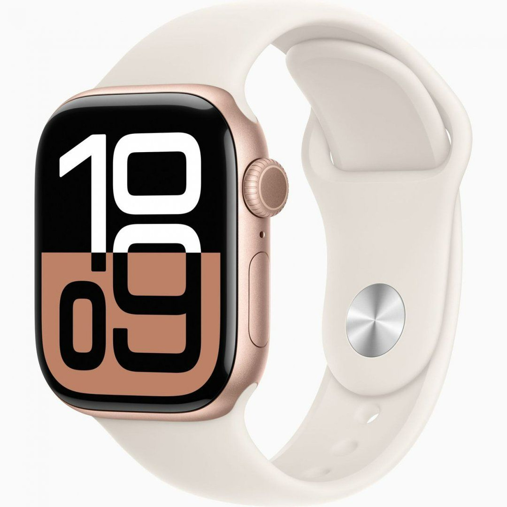 Apple Умные часы Series 10 46 мм, 46mm, розовое золото #1