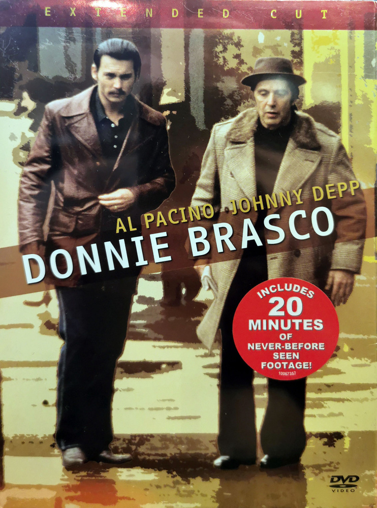 Donnie Brasco - Донни Браско, 1997, Аль Пачино и Джонни Депп, DVD американское издание РУССКОГО ЯЗЫКА #1