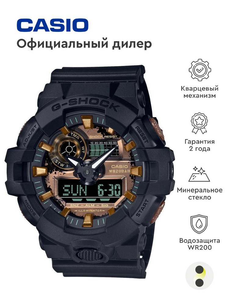 Мужские наручные часы Casio G-Shock GA-700RC-1A #1