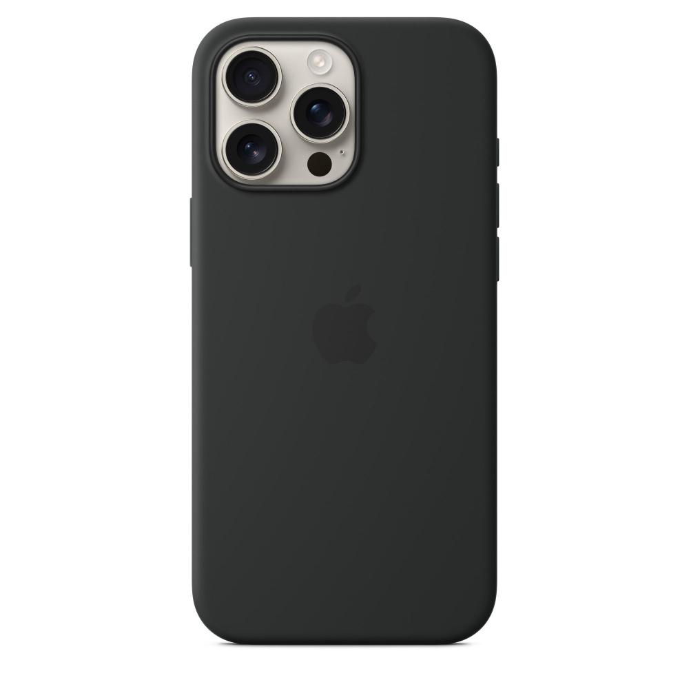 Чехол Apple Silicone case для iPhone 16 Pro Max, цвет Black (MYYT3FE/A) #1