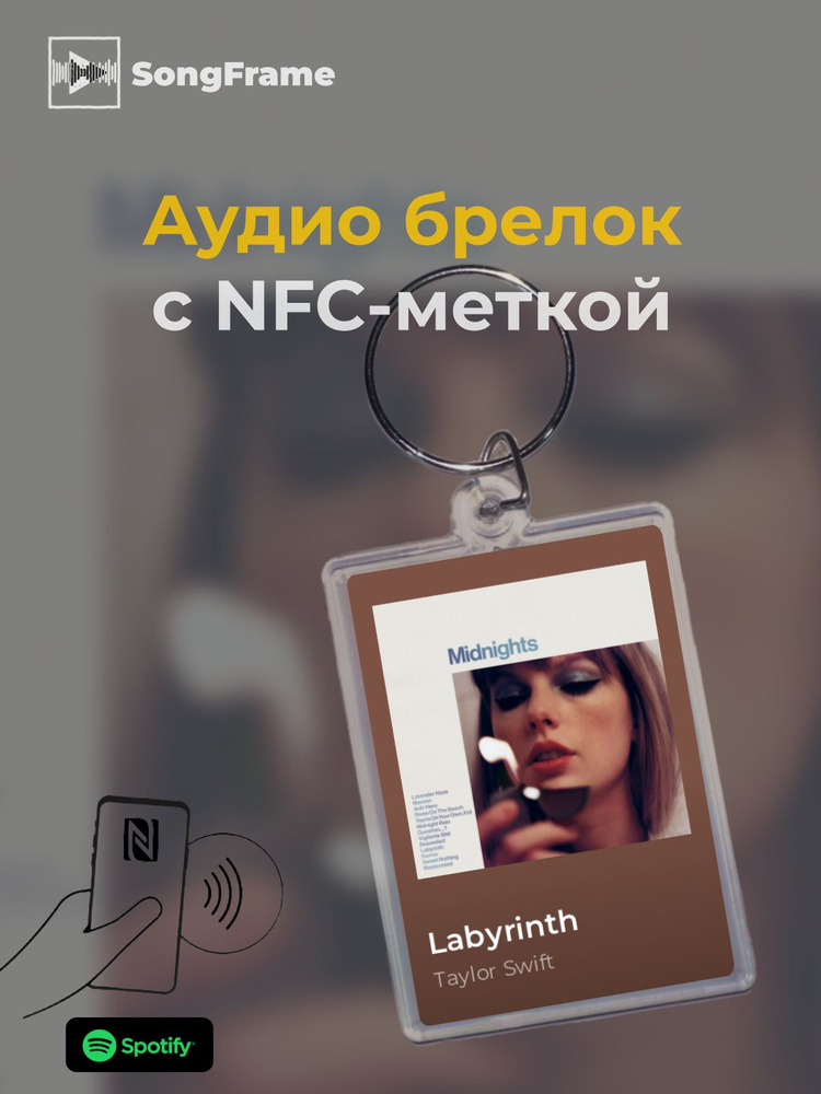 Брелок Spotify с NFC Трек: Taylor Swift - Labyrinth #1