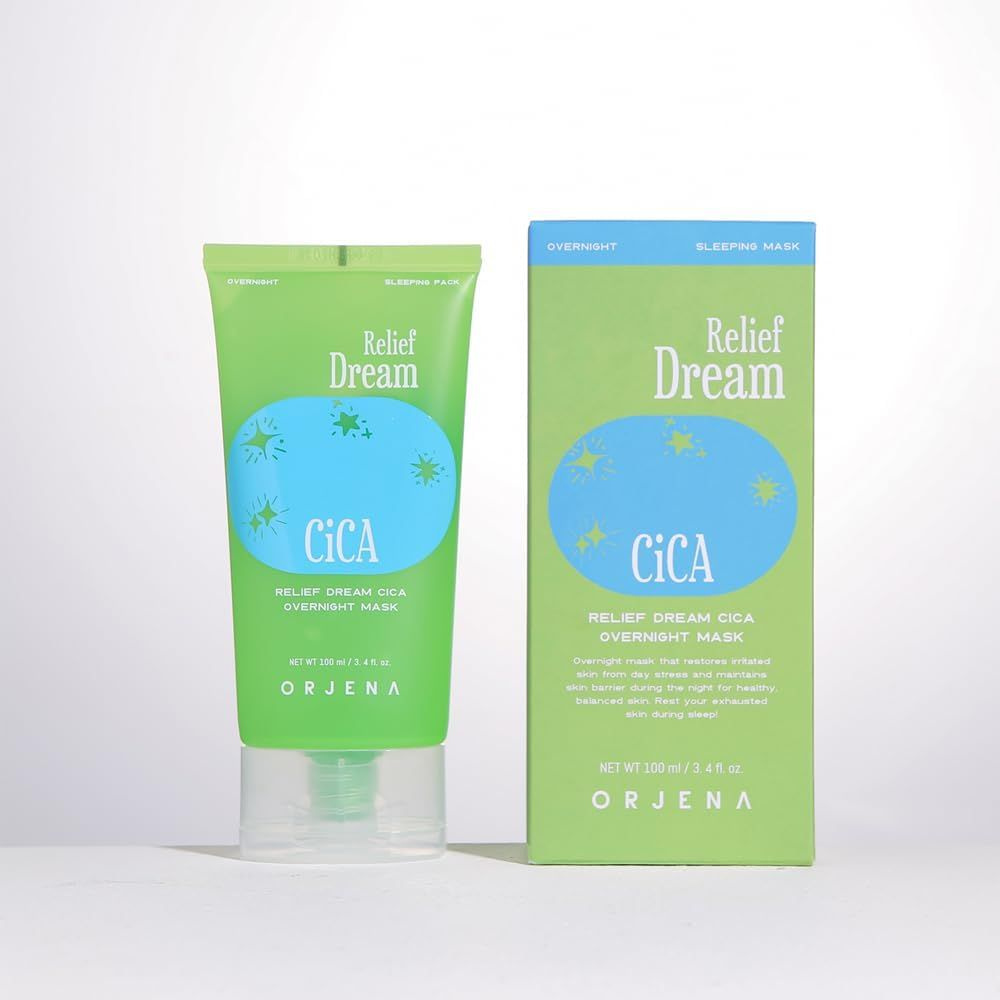 ORJENA, Ночная маска для лица, 100 г, relief dream cica overnight mask #1