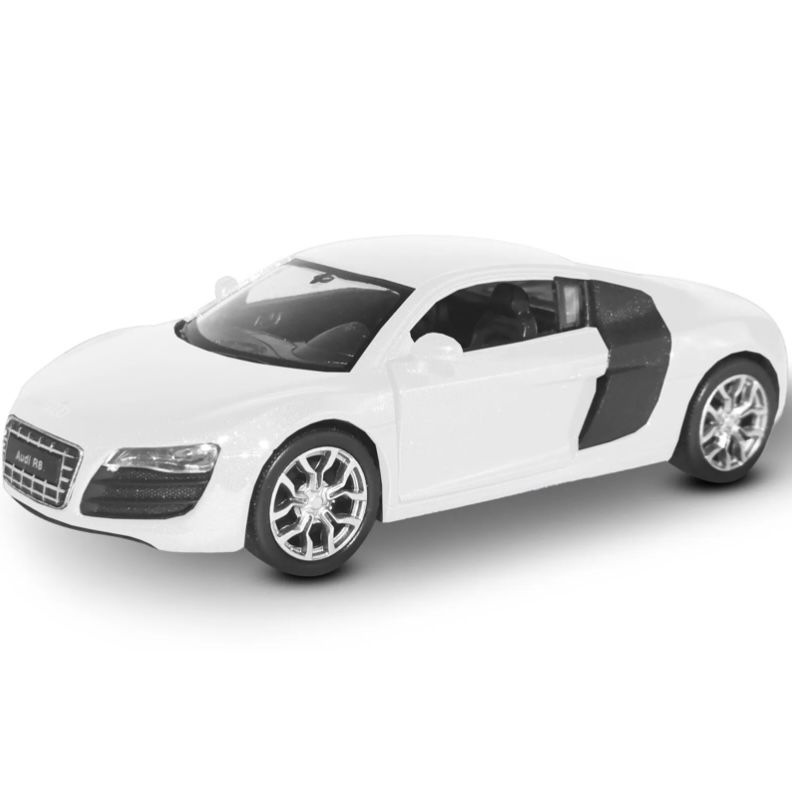 Машинка Welly металлическая модель автомобиля Audi R8 Coupe V10 2009, масштаб 1/38, Ауди Р8 В10  #1