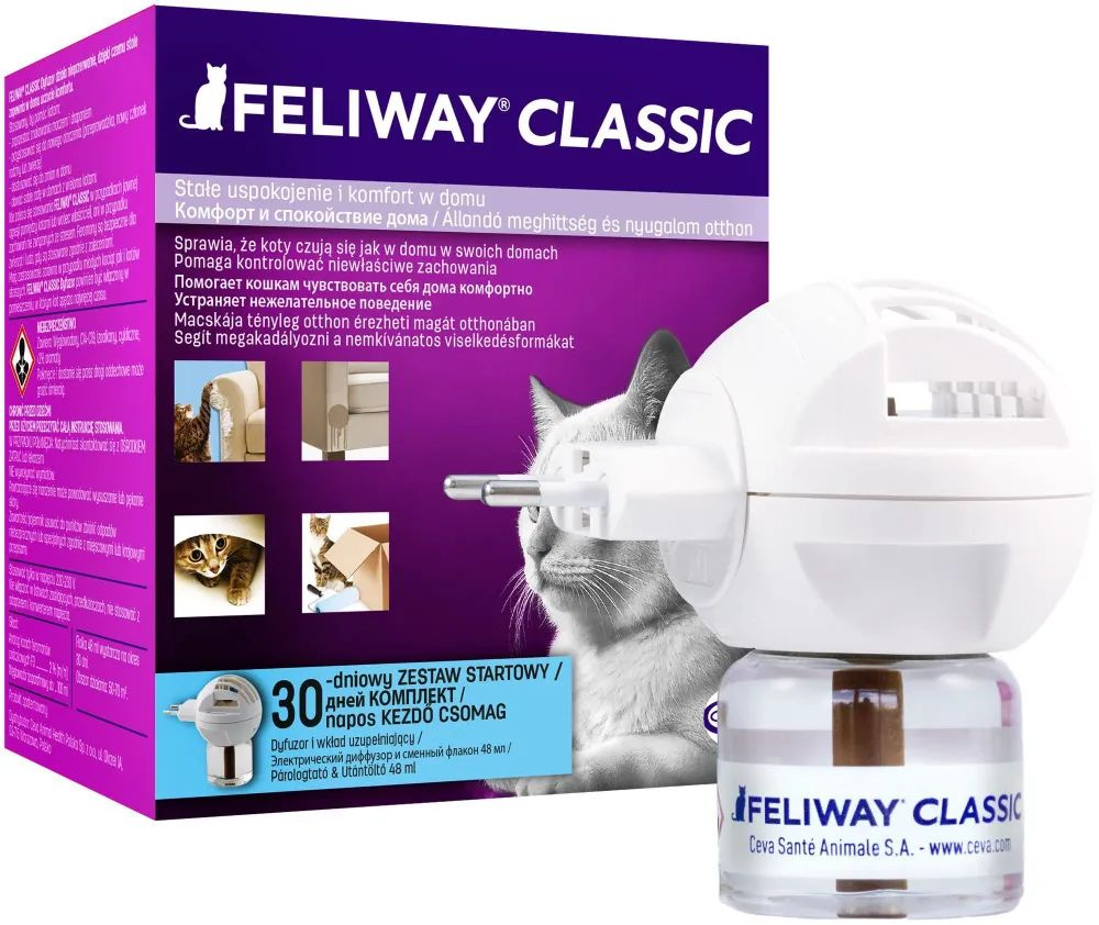 Феромоны корректор поведения для кошек Feliway Classic, набор диффузор с флаконом 48 мл  #1