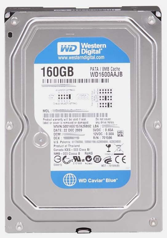 Western Digital 160 ГБ Внутренний жесткий диск (WD1600AAJB)  #1