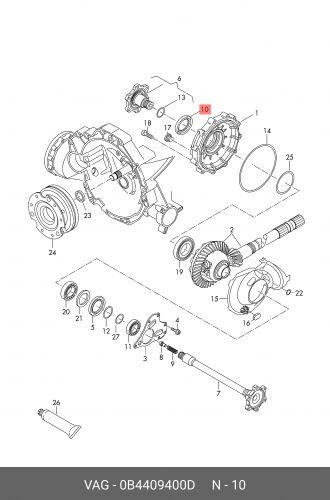 Сальник привода прав.AUDI A4/A5/A6/A7/Q5/RS5 2008 > #1