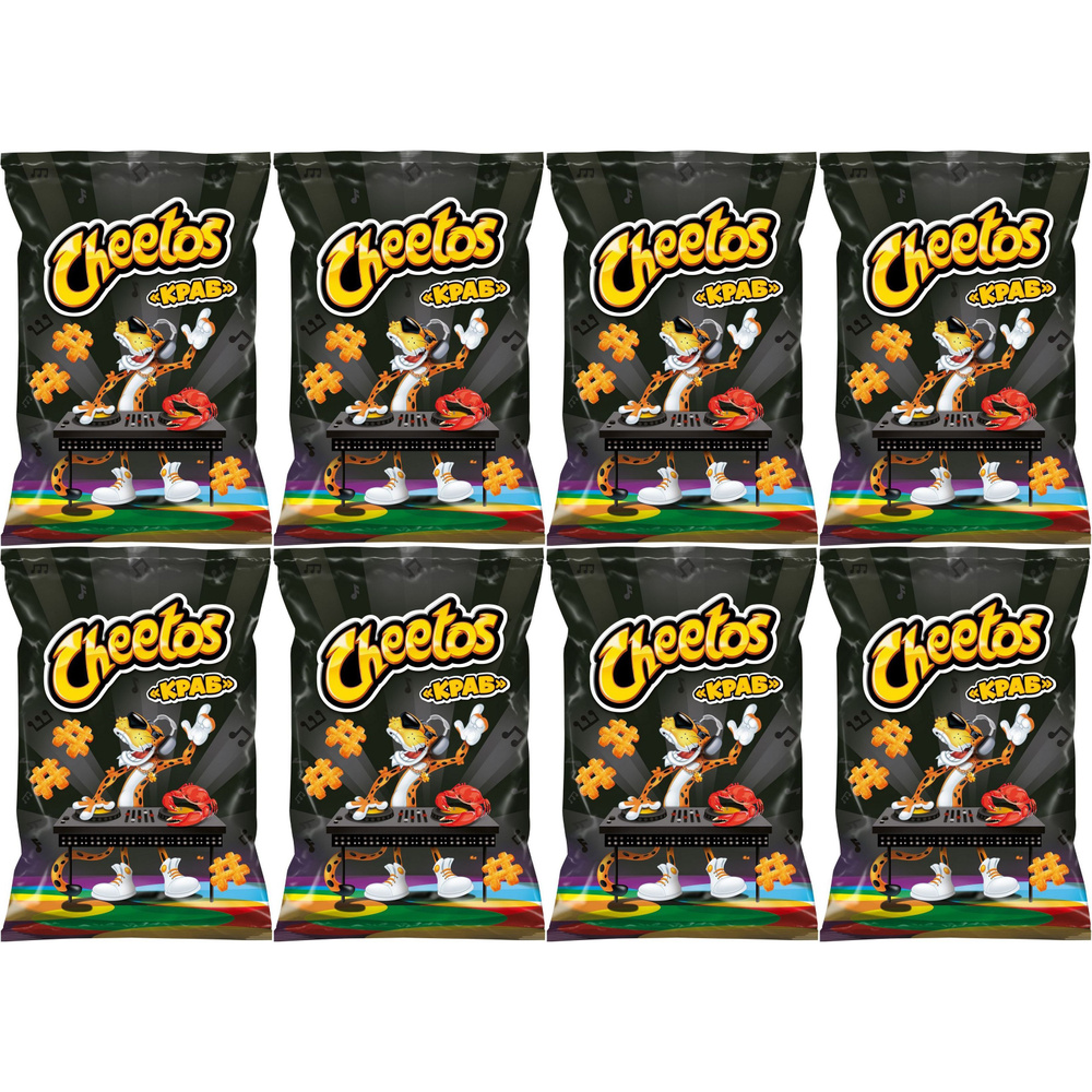 Чипсы кукурузные Cheetos краб 85 г, набор: 8 штук #1